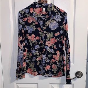 Floral Button Up